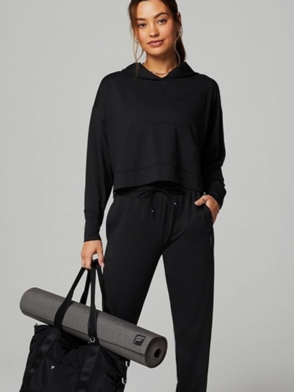 Fabletics Cropped Cloud Hoodie Large